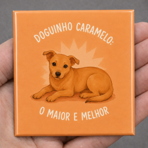 Ímã doguinho caramelo